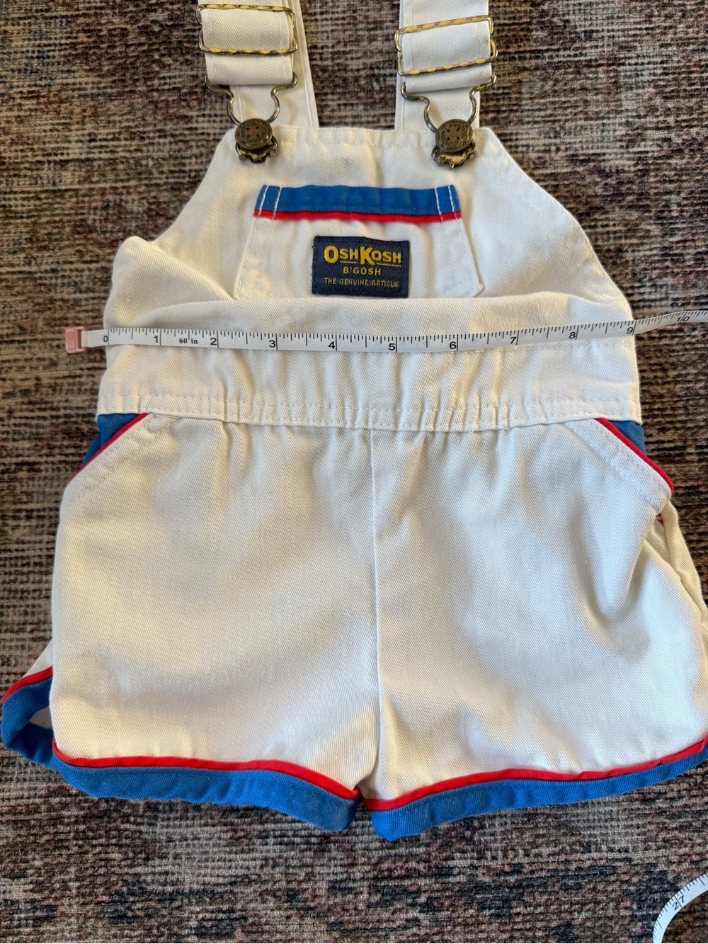 Vintage Oshkosh shorts overalls size 18 months - Picture 3 of 7